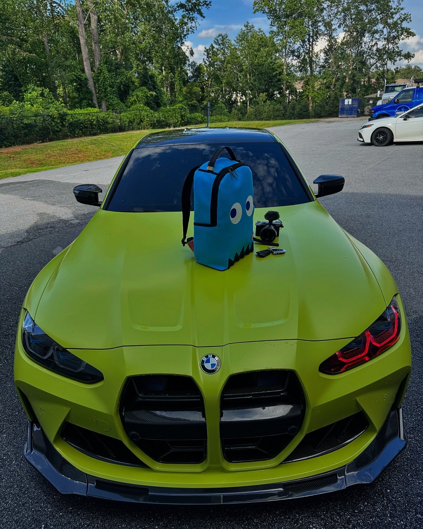 V Style Carbon Fiber Front Lip - BMW G80 M3 & G82/G83 M4