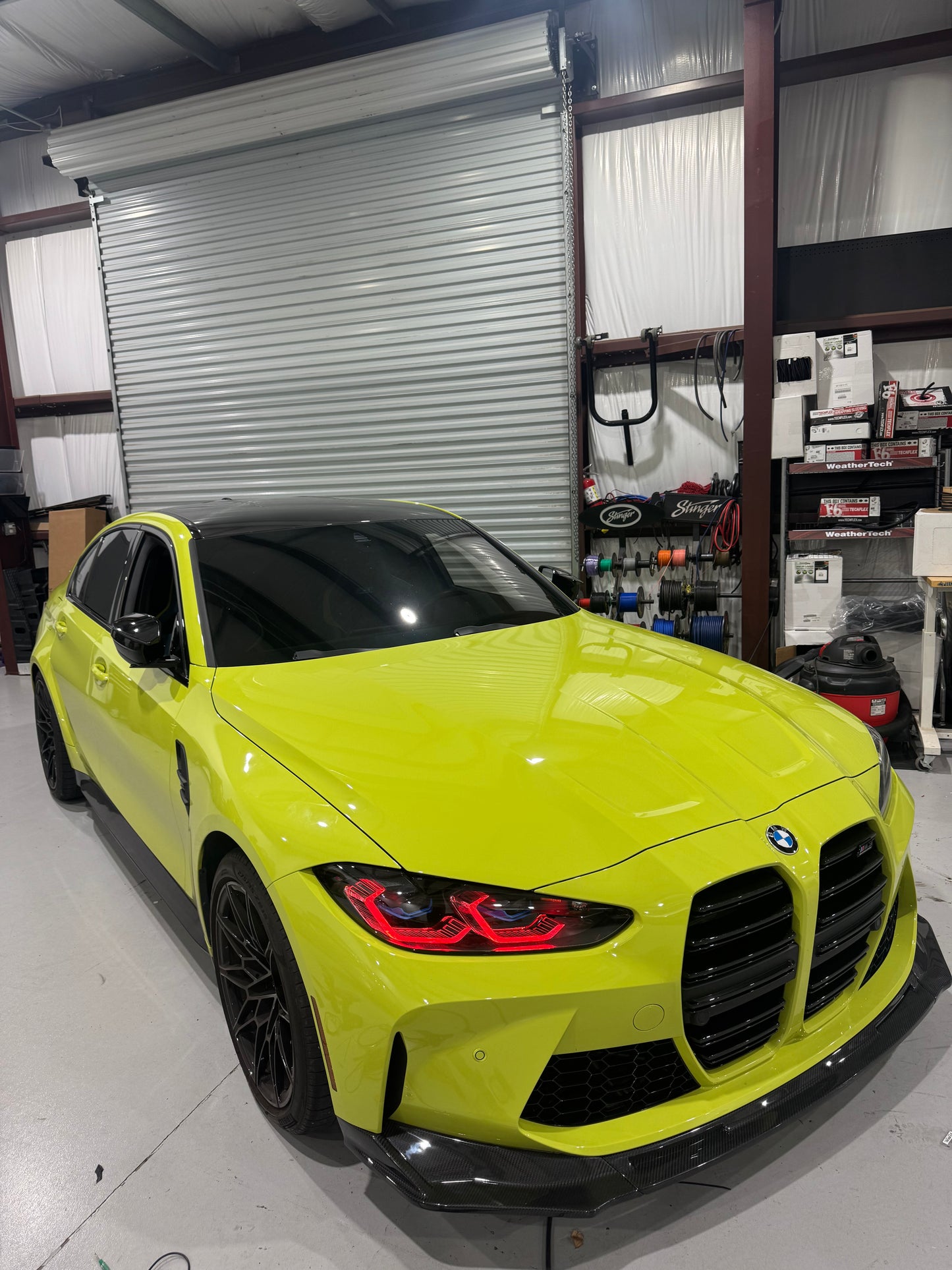 V Style Carbon Fiber Front Lip - BMW G80 M3 & G82/G83 M4