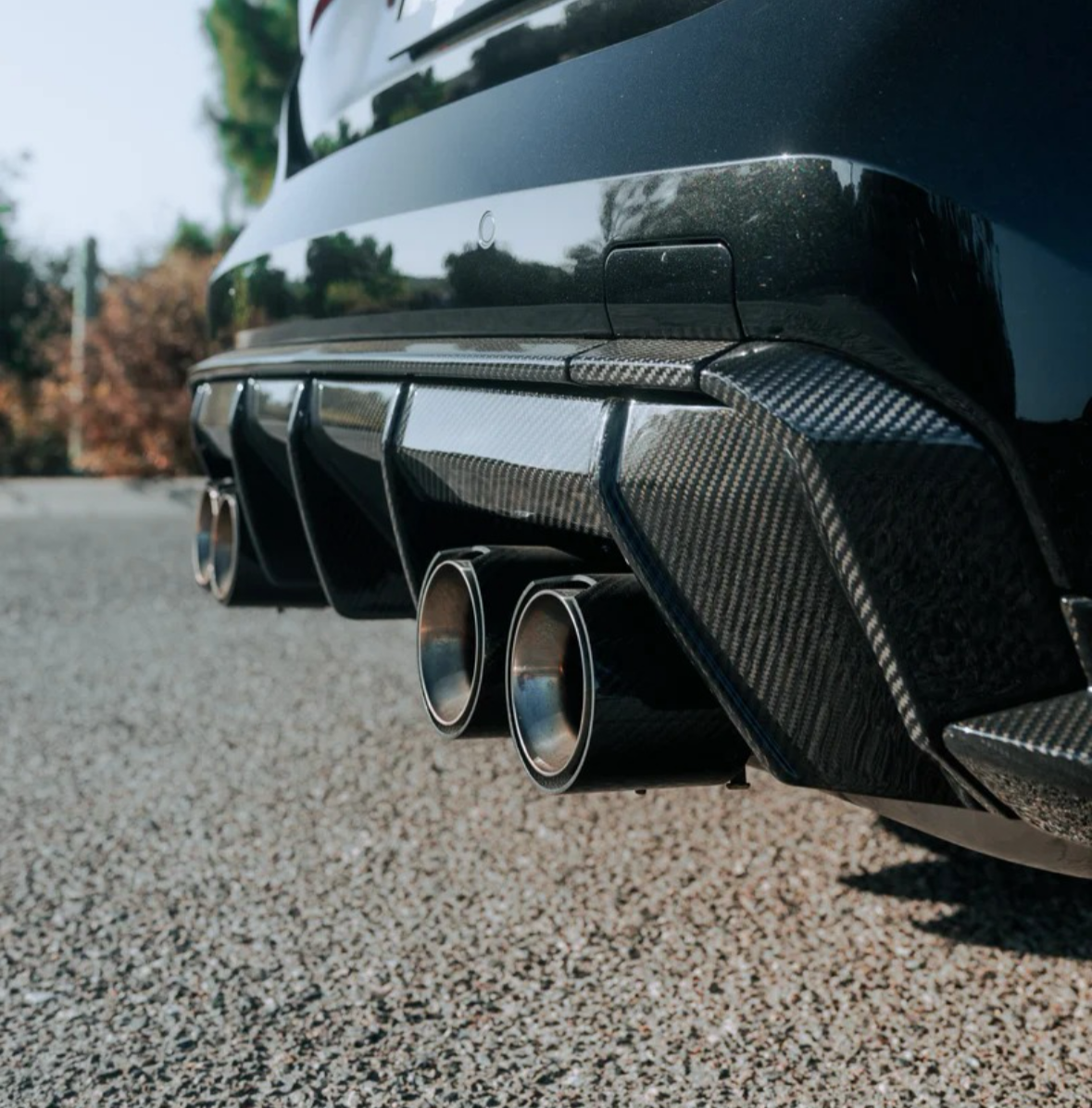 Carbon Fiber Rear Diffuser Trim - BMW G80 M3 & G82/G83 M4